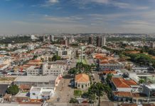 Vista de cima centro de São José dos Pinhais