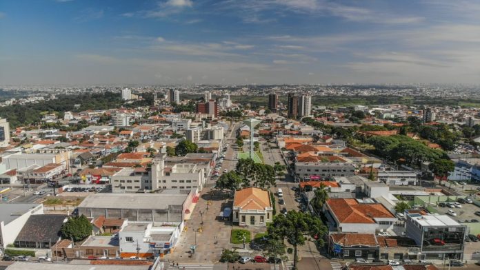 Vista de cima centro de São José dos Pinhais