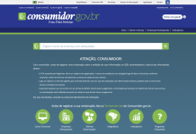 Imagem do site consumidor.gov